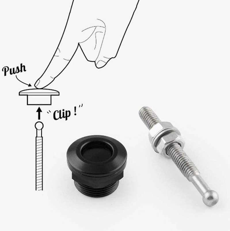 2 Pcs 1.18 Inch Universal Quick Release Latch License Plate Lock for Auto Car Bumper Hood License Pl