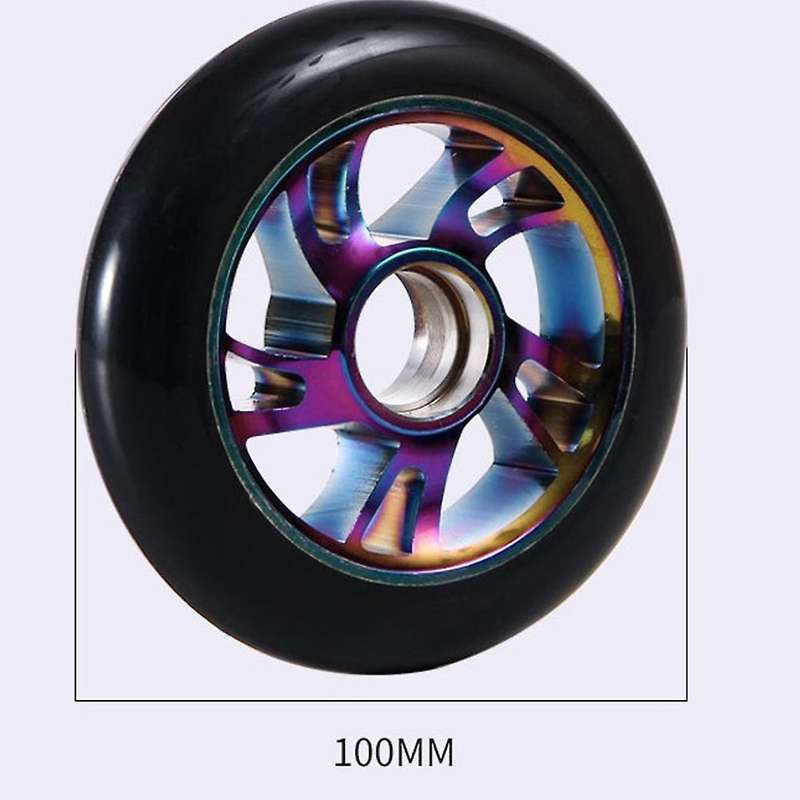 2 Pcs 100Mm Scooter Replacement Wheels with Bearing Stunt Scooter