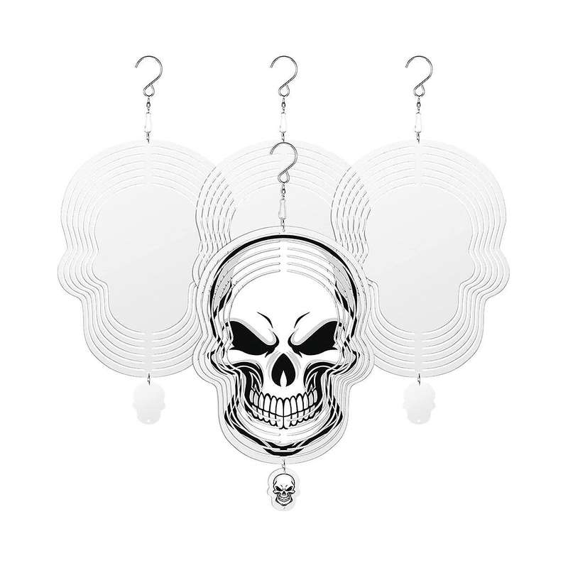 2 Pcs 10 Inch Sublimation Wind Spinners Blanks 3d Double Sided Sublimation Sculpture Hanging Spinne
