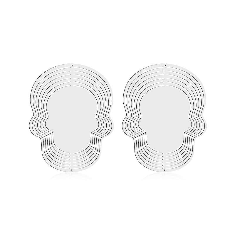 2 Pcs 10 Inch Sublimation Wind Spinners Blanks 3d Double Sided Sublimation Sculpture Hanging Spinne