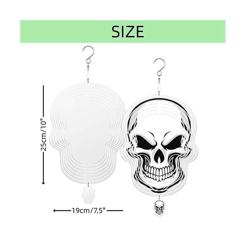 2 Pcs 10 Inch Sublimation Wind Spinners Blanks 3d Double Sided Sublimation Sculpture Hanging Spinne