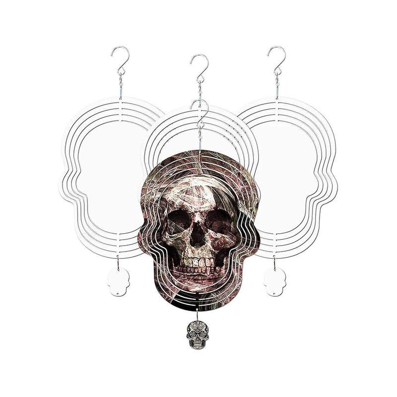 2 Pcs 10 Inch Sublimation Wind Spinners Blanks 3d Double Sided Sublimation Sculpture Hanging Spinne