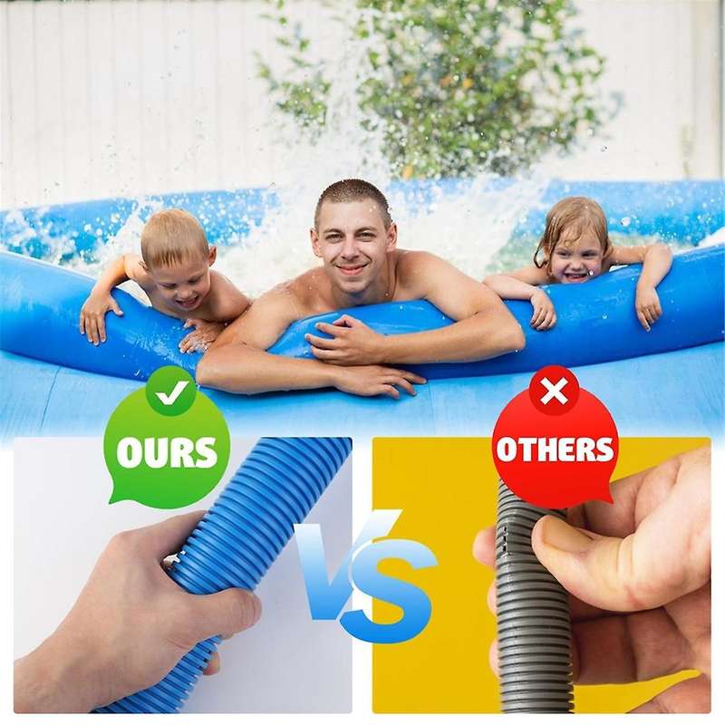 2 Pcs 1.5 Inches 59 Inches Pool Hoses for Above Ground Pools with 2 Hose Adapters, Pool Pump Hose Ac