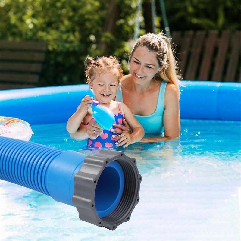 2 Pcs 1.5 Inches 59 Inches Pool Hoses for Above Ground Pools with 2 Hose Adapters, Pool Pump Hose Ac