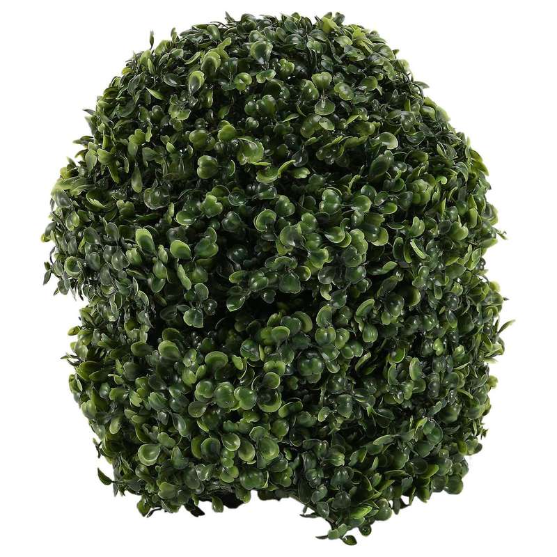 2 Pcs 11 Inch Artificial Plant Topiary Ball Faux Boxwood Decorative Balls for Backyard,balcony,gard