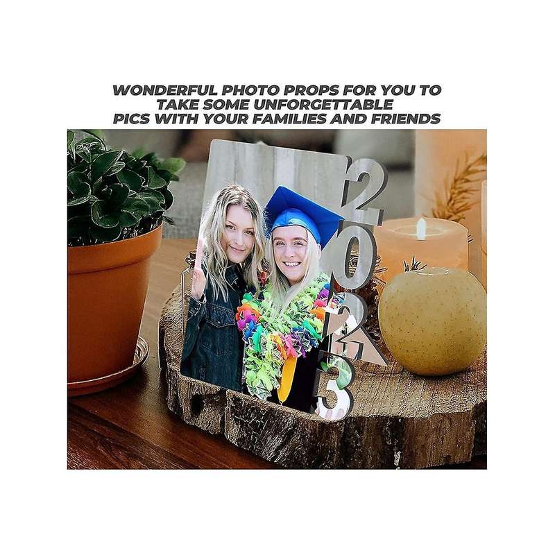 2 Pcs 2023 Graduation Blank Graduation Picture Frame Diy Craft Sublimation Blank Cheer