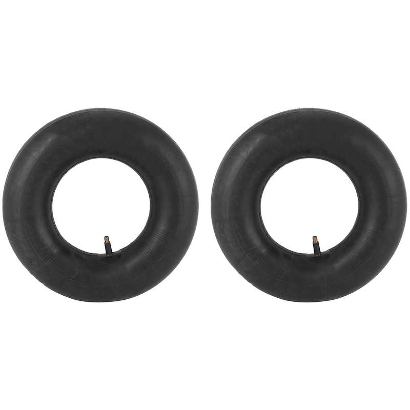 2 Pcs 13 X 5.00-6 Inch Heavy Duty Inner Tube with Tr-13 Straight Valve Stem - for Wheelbarrows, Mow