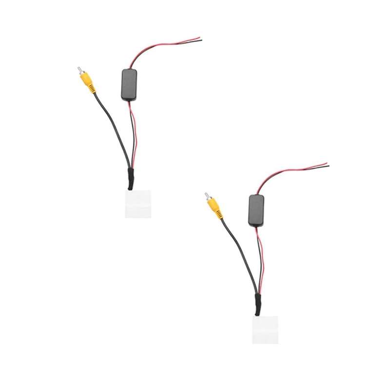 2 Pcs 24 Pin Car Camera Adapter Connector Wire Reversing Camera to Gps Head Unit Cable for Kluger
