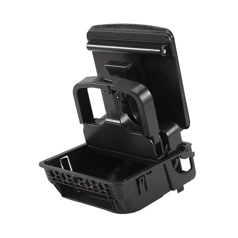 2 Pcs 2018 Black Central Armrest Rear Cup Holder for 5 Golf 5 6 Rabbit