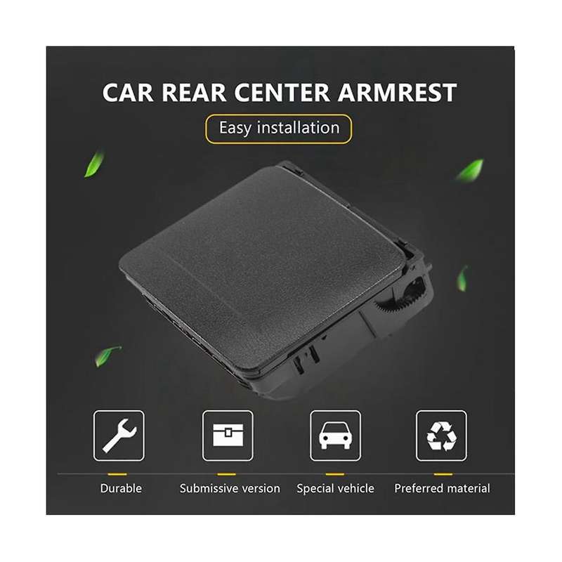 2 Pcs 2018 Black Central Armrest Rear Cup Holder for 5 Golf 5 6 Rabbit