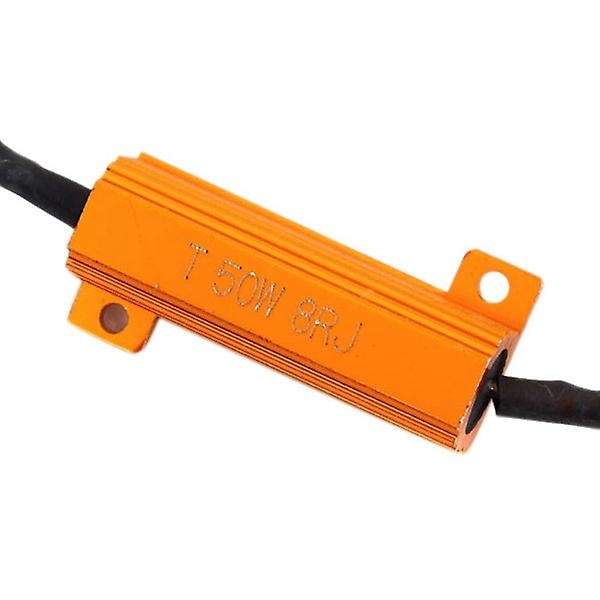 2 Pcs 50W 8Ohm 7443 Led Load Resistors for LED Turn Signal Light Blink Error