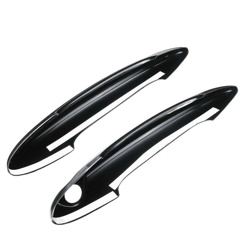 2 Pcs ABS Black Door Handle Cover Compatible MINI Cooper S R50 R53 R56