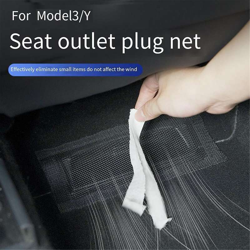 2 Pcs Air Outlet Protective Cover Under Seat Air Outlet Anti-Blocking Filter Dust Cover for Model Y