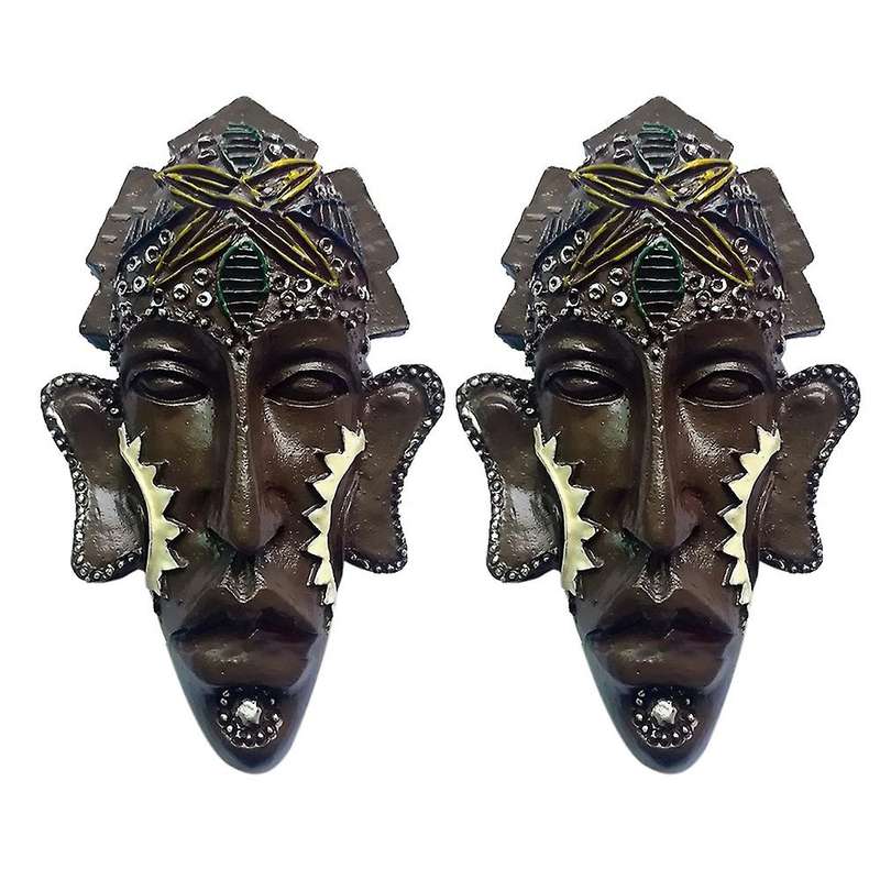 2 Pcs African Indigenous People Indonesia World Tourism Commemorative Refrigerator 3D Refrigerator M
