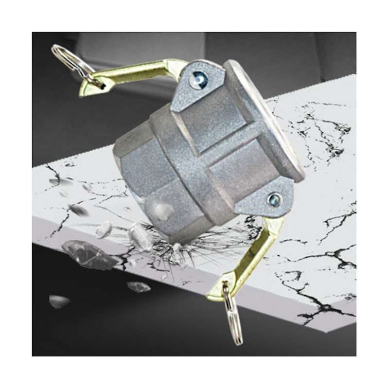 2 Pcs Aluminum Gravity Cast Cam Lock Fittings Cam and Groove Hose Fitting with Heavy Duty Brass Hand