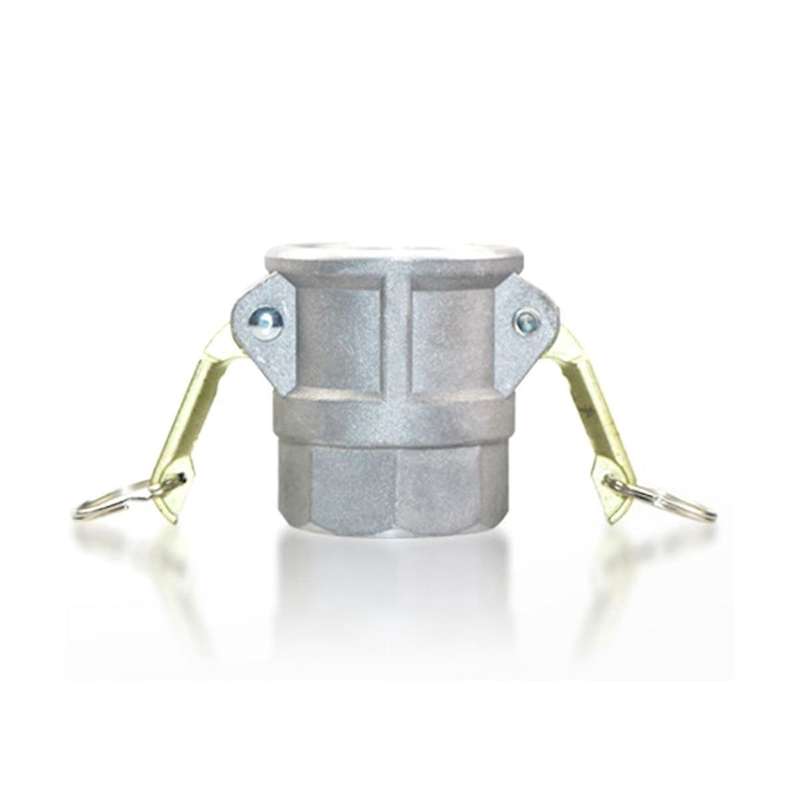 2 Pcs Aluminum Gravity Cast Cam Lock Fittings Cam and Groove Hose Fitting with Heavy Duty Brass Hand