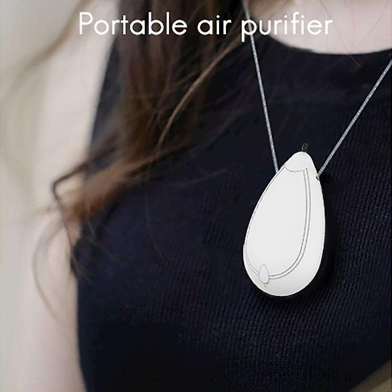 2 Pcs Air Purifier Personal Wearable Mini Portable 200MAh Battery Negative Ion Necklace Hanging Neck