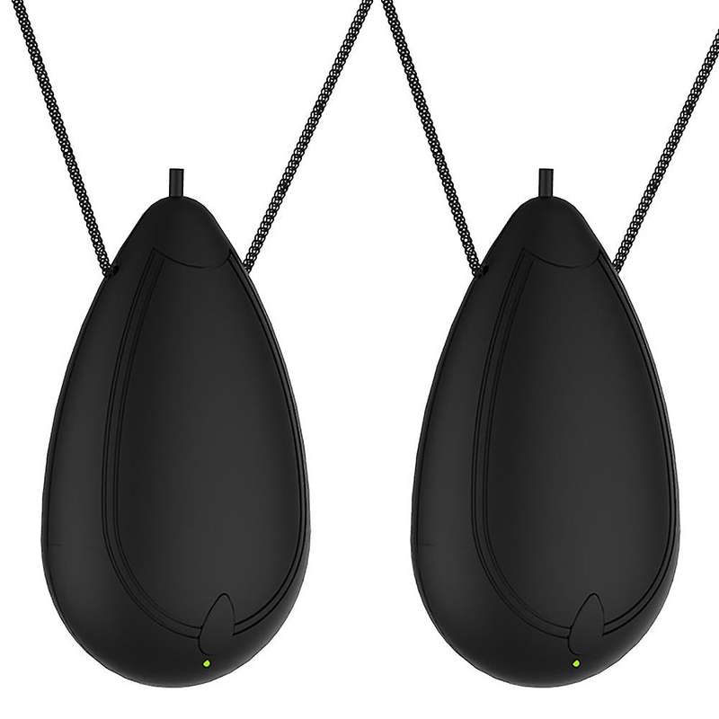 2 Pcs Air Purifier Personal Wearable Mini Portable 200MAh Battery Negative Ion Necklace Hanging Neck