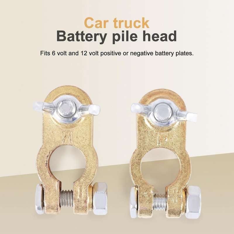 2 Pcs Automotive Car Boat Truck Battery Terminal Clamp Clip Connector Battery Clip Battery Connecto
