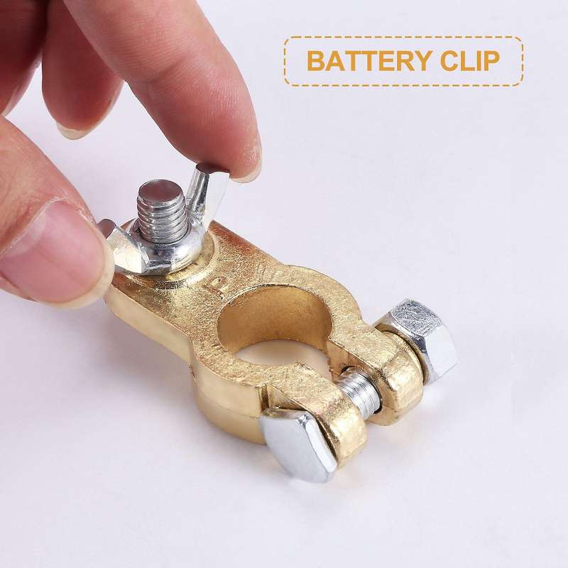 2 Pcs Automotive Car Boat Truck Battery Terminal Clamp Clip Connector Battery Clip Battery Connecto