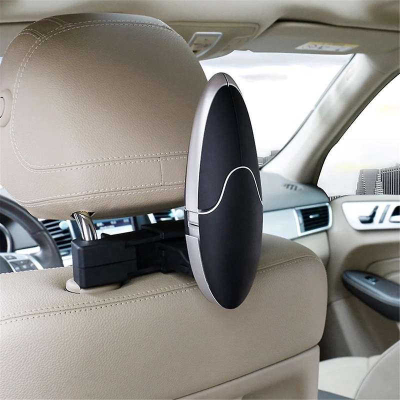 2 Pcs Black Universal Car Seat Back Folding Hanger Multi-Function Coat Hanger for Jackets Suits Hook