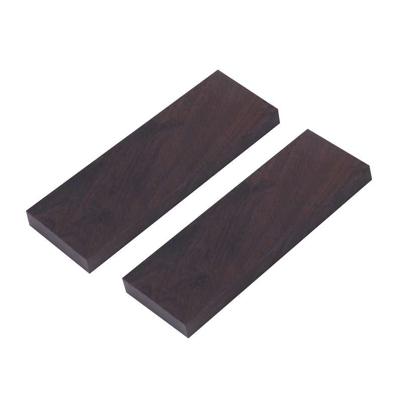 2 Pcs Black Lumber Wood Timber Handle Plate for Music Instruments Diy Tools 3/8 Inch X 1.5 Inch X 5