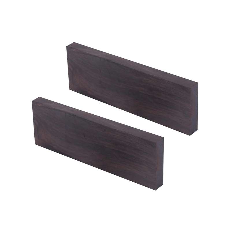 2 Pcs Black Lumber Wood Timber Handle Plate for Music Instruments Diy Tools 3/8 Inch X 1.5 Inch X 5
