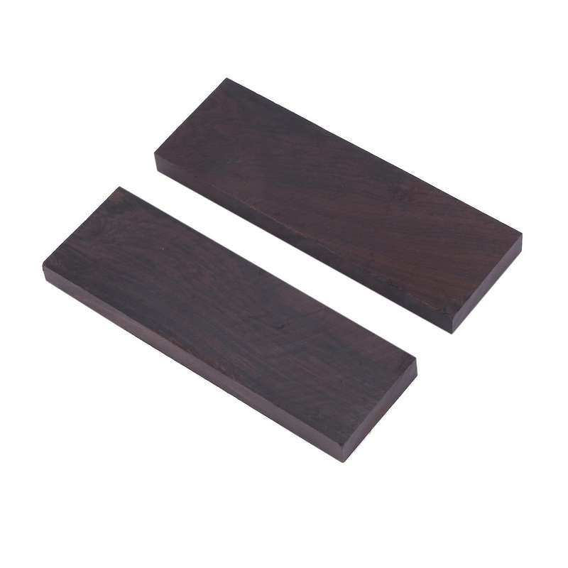2 Pcs Black Lumber Wood Timber Handle Plate for Music Instruments Diy Tools 3/8 Inch X 1.5 Inch X 5