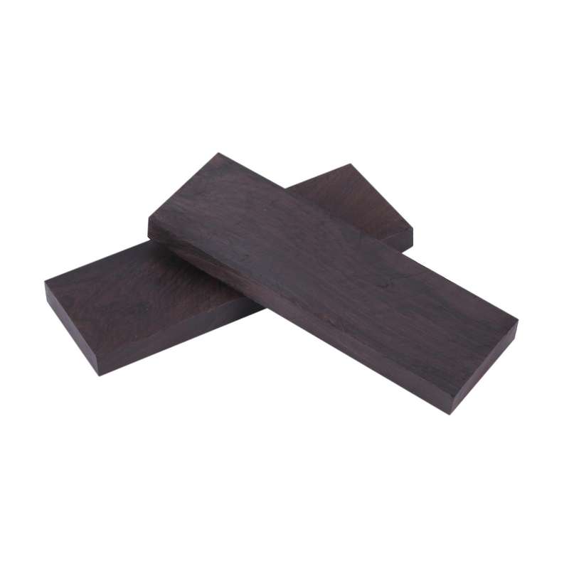 2 Pcs Black Lumber Wood Timber Handle Plate for Music Instruments Diy Tools 3/8 Inch X 1.5 Inch X 5