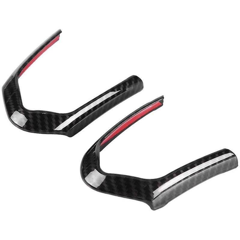 2 PCS Car Carbon Steering Wheel Key Trim Frame for F20 F22 F30 F32 F33 F33 F36 F06 F12 F13 X5 F15 X6