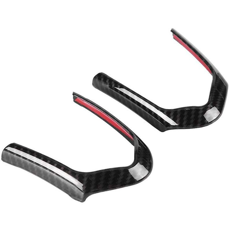 2 PCS Car Carbon Steering Wheel Key Trim Frame for F20 F22 F30 F32 F33 F33 F36 F06 F12 F13 X5 F15 X6
