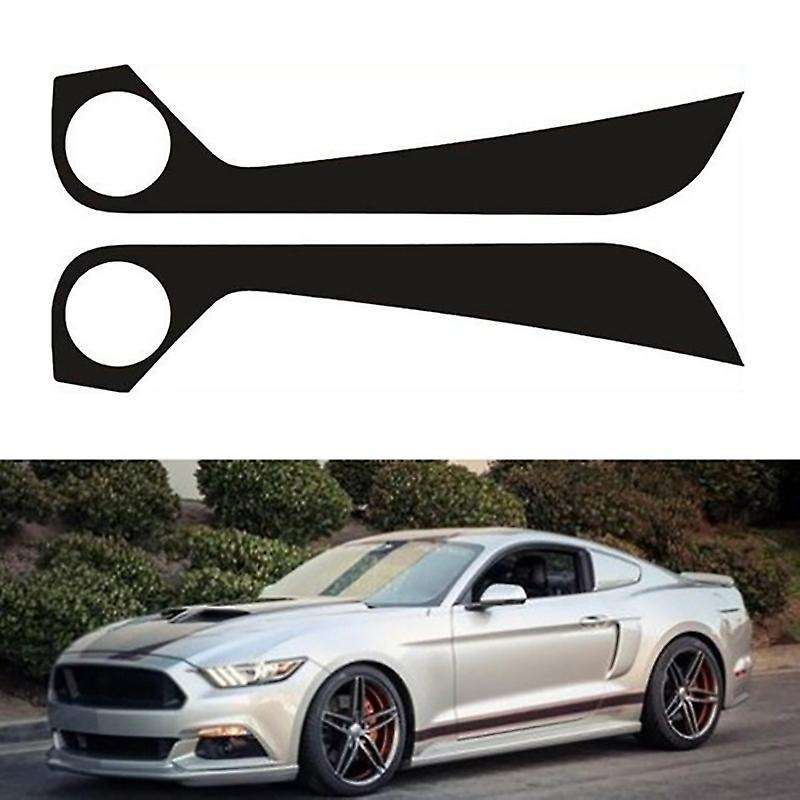 2 Pcs Car Inner Carbon Fiber Door Kick Pad Protector Trim Film Sticker for 2015-2019