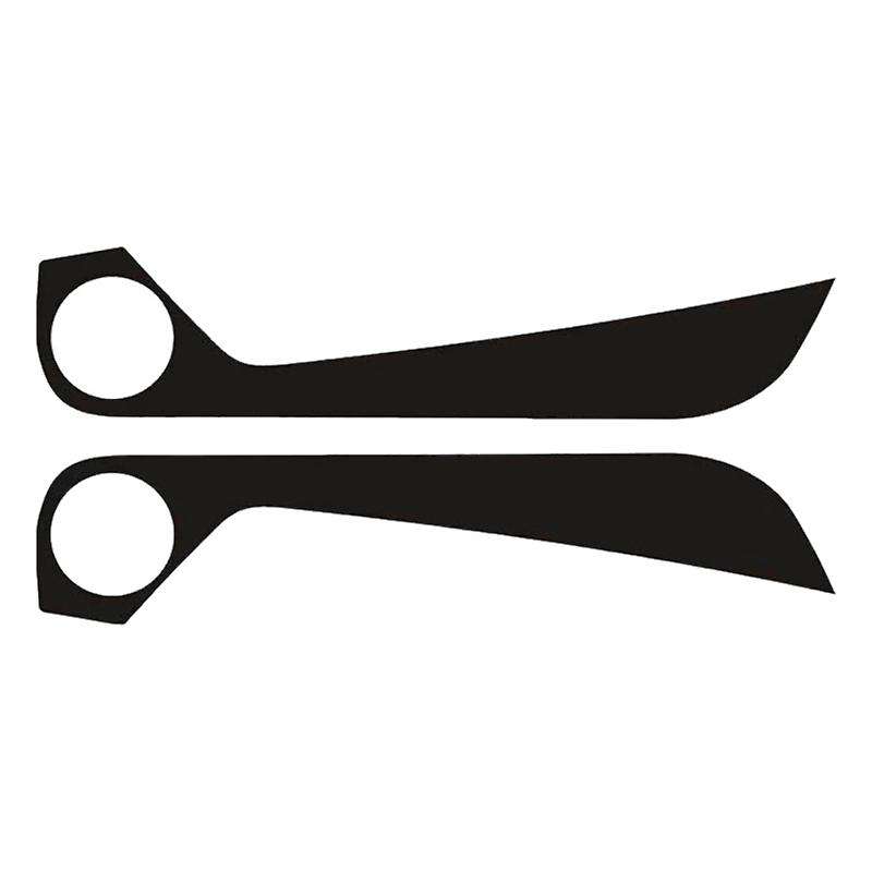 2 Pcs Car Inner Carbon Fiber Door Kick Pad Protector Trim Film Sticker for 2015-2019
