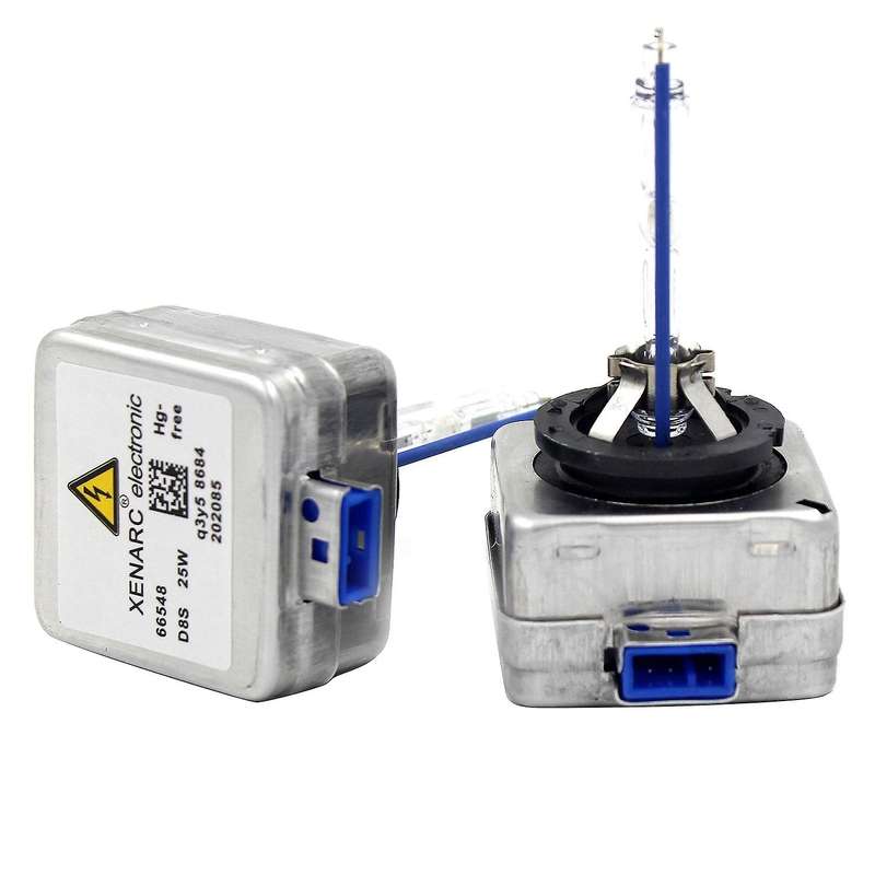 2 Pcs Car HID Headlights Replacement D8S Headlights 5500K White Light for