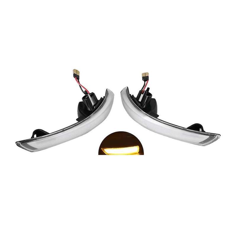 2 Pcs Car Dynamic Turn Signal Lights, LED Rearview Mirror Side Mirror Indicator Lights for Focus 2 3