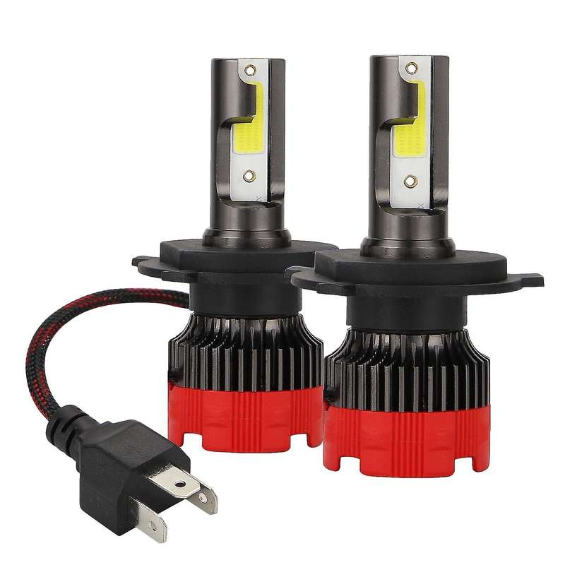 2 Pcs Car Led Headlight 8000LM Hi/Lo DC9-30V H4 LED Headlight Rotatable Deck Work Light Auto head li