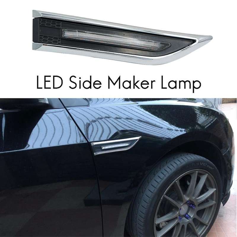 2 PCS Car Led Side Markers Lamp Turn Signal Lights for 2009-2015 (Emit Yellow Light )