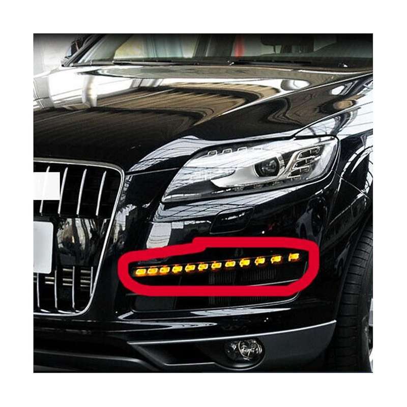 2 PCS Car LED Turn Signal Light for 2007-2015 3.0 3.6 LH+RH Daytime Running Light 4L0953041D 4L0953