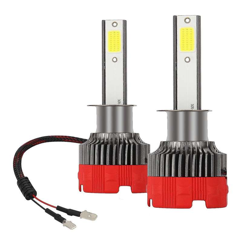 2 Pcs Car Led Headlight 8000LM Hi/Lo DC9-30V H1 Mini Integration Auto Head Light Lamp Bulb