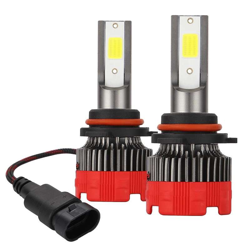 2 Pcs Car Led Headlight 8000LM Hi/Lo DC9-30V 9006 Car Super Bright Far and Near Light Modified Light