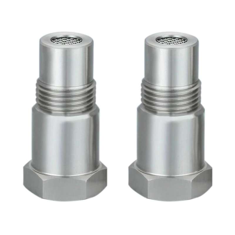 2 Pcs Car M18X1.5 Catalytic Converter Oxygen Sensor Adapters Tool Parts Catalytic Filter O2 CEL for