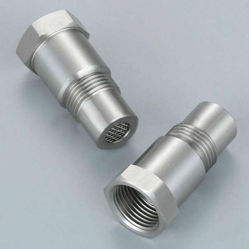 2 Pcs Car M18X1.5 Catalytic Converter Oxygen Sensor Adapters Tool Parts Catalytic Filter O2 CEL for