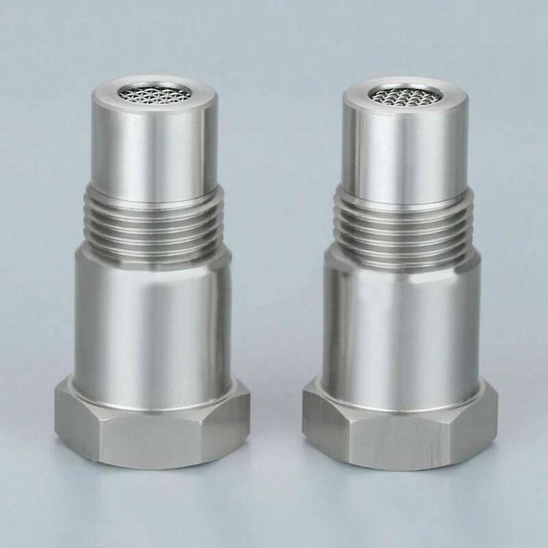 2 Pcs Car M18X1.5 Catalytic Converter Oxygen Sensor Adapters Tool Parts Catalytic Filter O2 CEL for