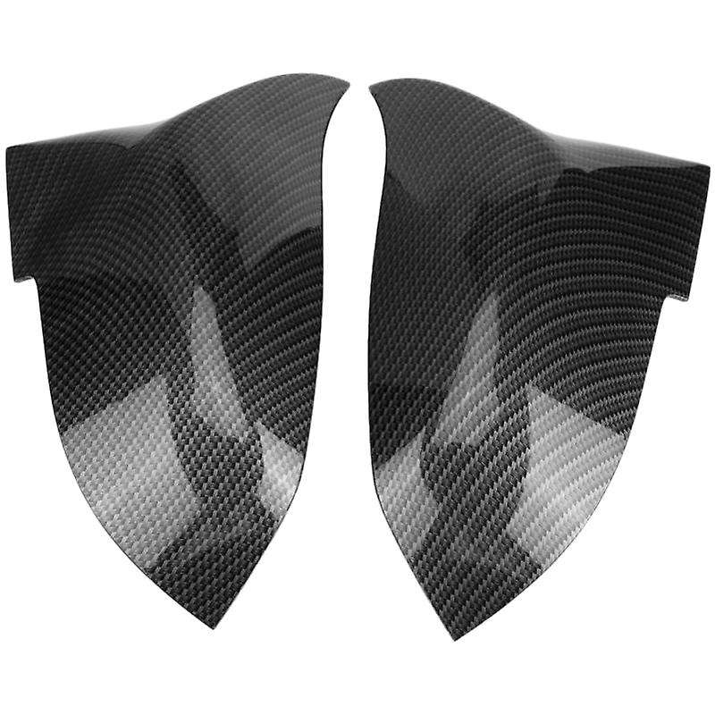 2 Pcs Carbon Fiber Car Rear View Mirror Cover Cap for - Series 1 2 3 4 X M 220I 328I 420I F20 F22 F2