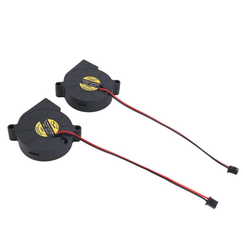 2 Pcs Cooling Blower Fan Dc 12v 0.15a 50mmx15mm Fans for 3d Printer Humidifier Aromatherapy and Oth