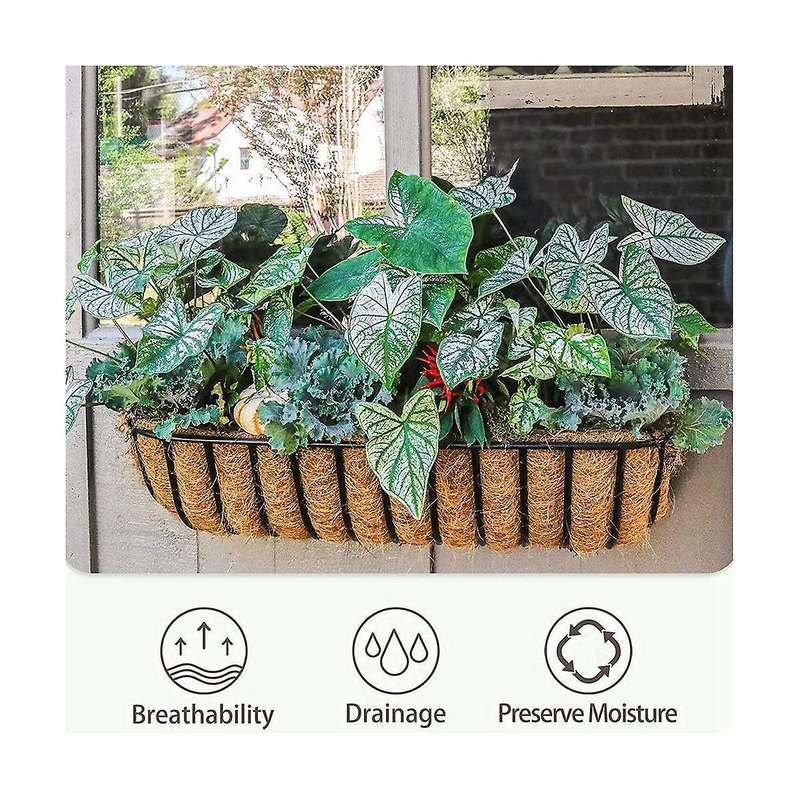 2 Pcs Coconut Liner Natural Coconut Fiber Basket Coconut Replacement Liner Perfect Planter Liner Re