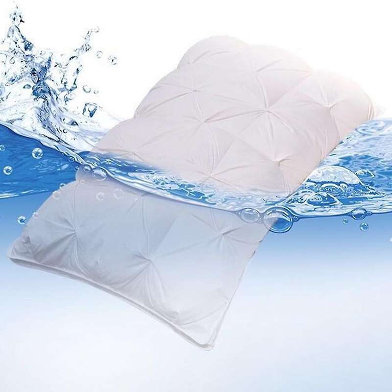 2 Pcs Down Feather Pillow Cotton Frosted Thickened Cervical Pillow Five-Star Hotel Sleep Pillow Feat