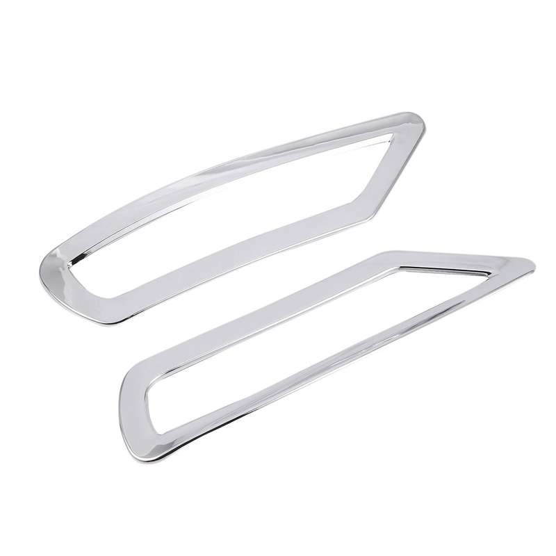 2 Pcs DIY ABS Chrome Rear Fog Light Box Stickers Cover Case Stickers for C4 2016 Accessories