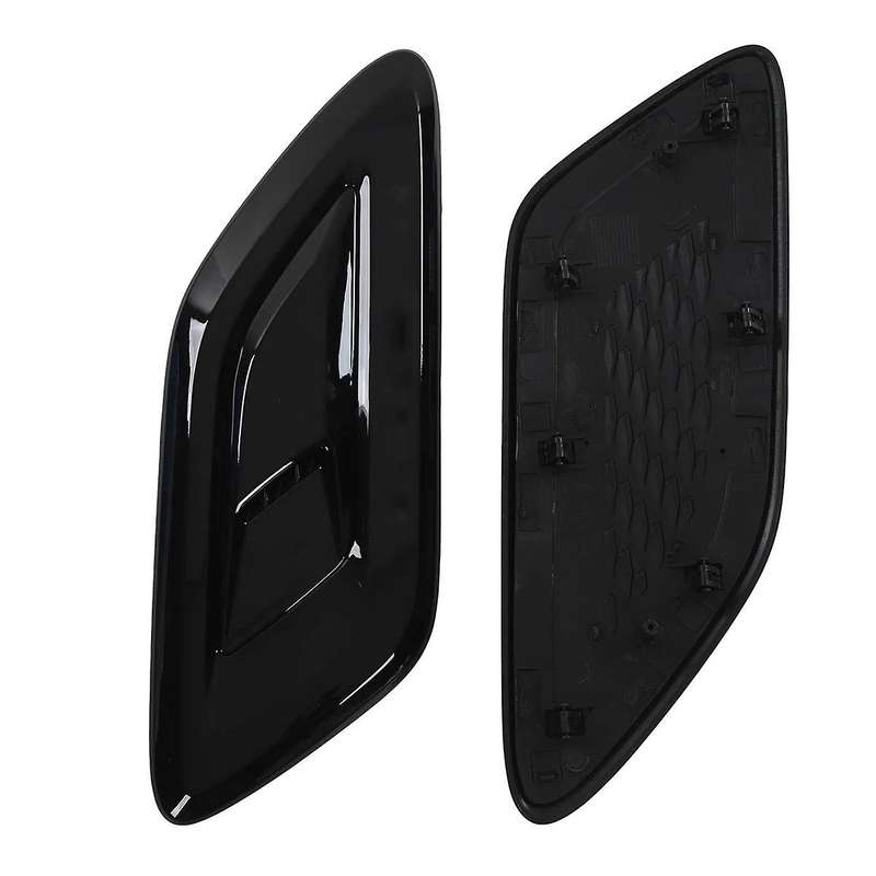 2 Pcs Exterior Hood Outlet Wing Trim for Sport Airflow Hood Lr098756 Lr098767 Black