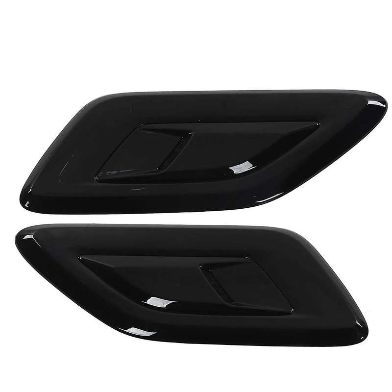 2 Pcs Exterior Hood Outlet Wing Trim for Sport Airflow Hood Lr098756 Lr098767 Black